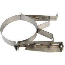 DW-LIGHT2.0 Support Mural Pour Conduit Double Paroi 200Mm Prolongation 75-140Mm