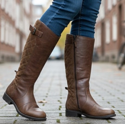 Bottes hautes matelassées