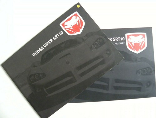 Brochure dodge viper - brochure, srt