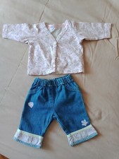 Ensemble Bébé Fille, Marks & Spencer, 3 Mois, Bleu/Rose, État Neuf