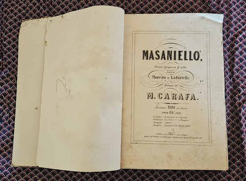 Masaniello partition piano - partition, de