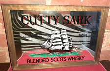 CADRE MIROIR PUBLICITAIRE CUTTY SARK BLENDED SCOTS WHISKY - BATEAU VOILIER