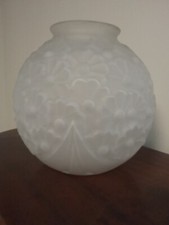 Vase boule Art Deco en verre