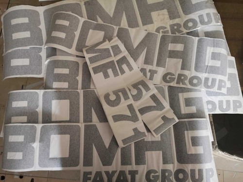 Bomag 571 stickers - bomag, mf