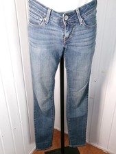 Pantalon jean taille basse bleu délavé stretch Levis skinny bold curve W27 36