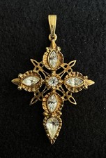 Croix Régionale Provençale,Métaux Précieux Basse Fusion Dorure à L’ Or Fin