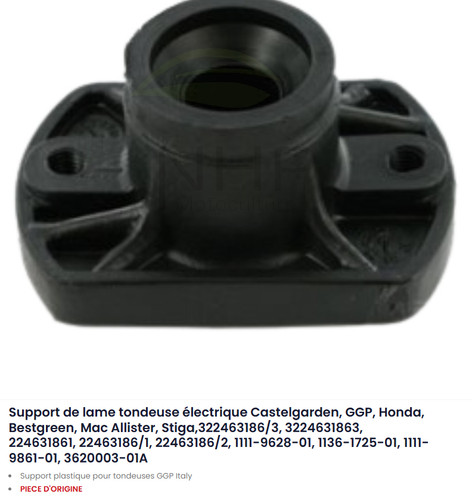 Support lame tondeuse ggp - support,