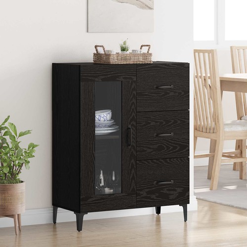 Buffet gris béton - gris, 69,5x34x90