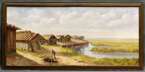 Tableau bassin arcachon - bassin, 1935