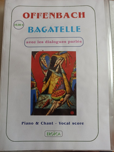 Partition offenbach bagatelle - partition,