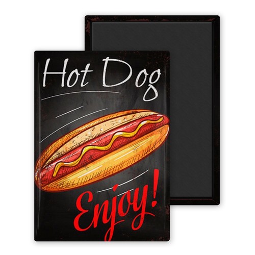 Hot dog magnet - hot, personnalisé