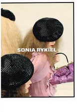 PUBLICITE ADVERTISING   2009    SONIA RYKIEL  haute couture chapeaux