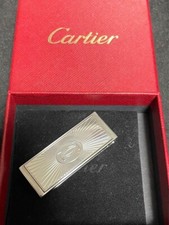 Pince à billets Cartier C de Décor en acier inoxydable argent petites marchan...