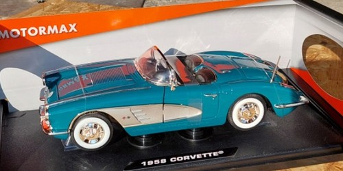 Chevrolet corvette verte 1958 - corvette,