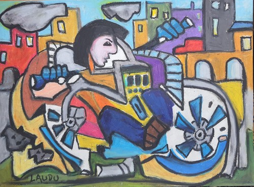Motard pastels gras et - "le,