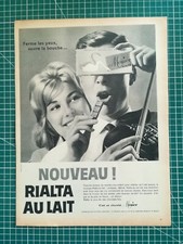 401 Publicité ancienne 1960 Chocolat Menier rialta au lait