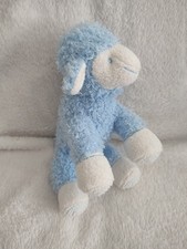 Peluche doudou  mouton bleu