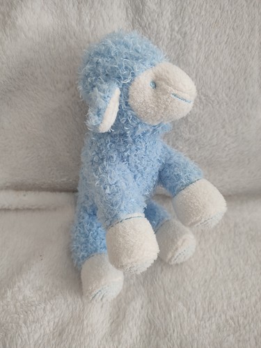 Peluche doudou mouton bleu - ,