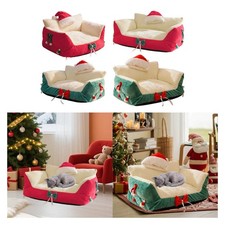 Canapé pour Chat Nid Animaux Sofa pour Chien Fauteuil pour Chat Tissu Peluche