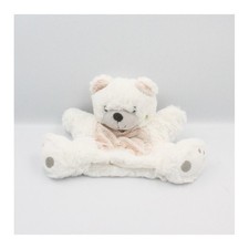 Doudou plat marionnette ours blanc marron SIMBA TOYS KIABI - 21932
