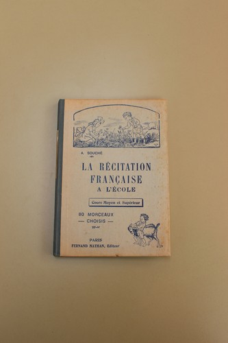 Livre ancien scolaire la - ·,