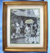 Belle Soie Tissée Peinte /