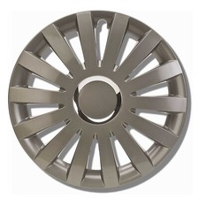 Enjoliveurs 14 Pouces Gris 4 Pièces Universels pour Jantes Acier