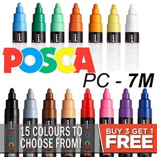 Université POSCA PC-7M Marqueur Peinture Art Stylo - Grand Balle Neuf - Buy 4,