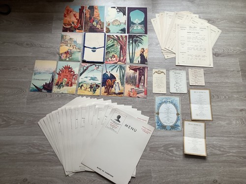 Lot anciens menus champagne - lot,