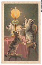 BK-BFP1-0445-ANIMAUX - Chats - lamape de table - insectes - chaises