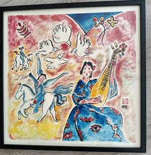 Tableau huile signé 50x50cm