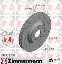 ZIMMERMANN 100.3327.52 Disque de frein pour AUDI