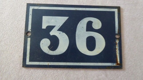 Plaque maison rue tole - de, en