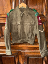 Blouson / veste militaire vintage pour reconstitution historique insigne réf M64