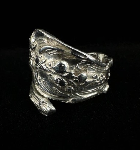 Bague cuillère florale - À, en
