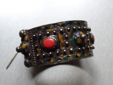 Bracelet métal /émail style oriental / Très bon état