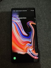 Samsung Note 9 128 Giga Écran Cassé Le Tactile Fonctionne Bien Débloque