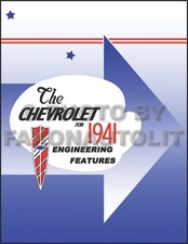1941 Chevy Ingénierie Caractéristiques Manuel Chevrolet Voiture Pickup Et Camion