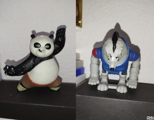 Lot figurine kung - fu, panda