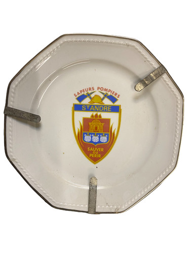 Ancienne assiette pompier - ancienne,