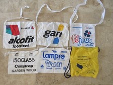 Lot 6 Musette cycliste vintage FDJ GAN LAMPRE POLTI ISOGLASS HELVETIA CL