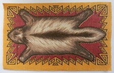 SKUNK ANIMAL PELT Premium Felt