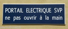 plaque gravée PORTAIL