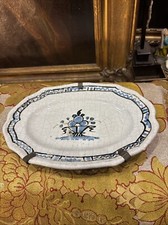Ancien petit plat ovale cul - plat,