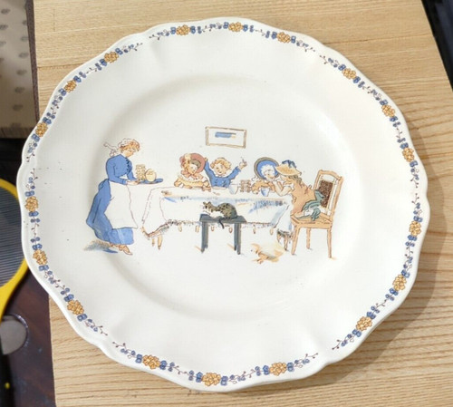 Assiette plate sarreguemines - plate,