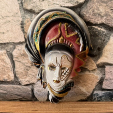 ELEGANT masque Vénitien en céramique pour décoration mural collection ++