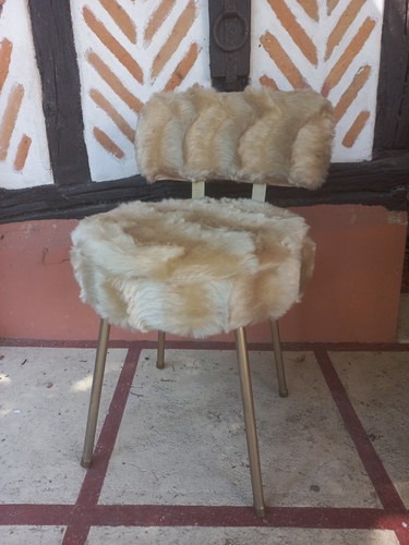 Chaise moumoute pelfran - chaise, 1970