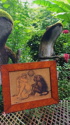 Tableau peint sur panneau