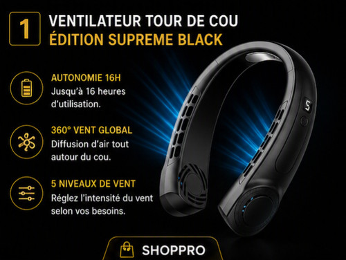 Ventilateur tour cou - tour, de