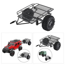 Remorque En Métal Robuste pour SCX10 CC01 Rock Crawler DIY Accessoires